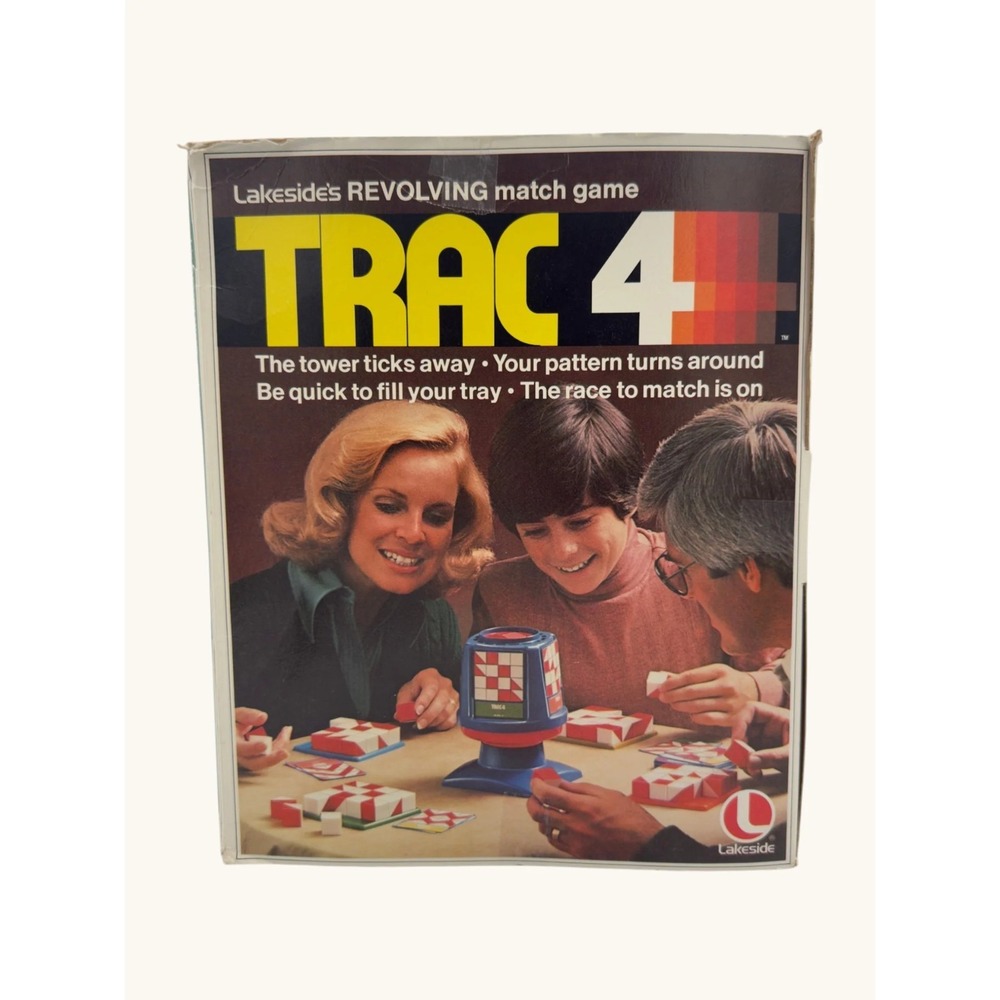 Vintage 1978 Lakeside TRAC 4 Revolving Match Game Retro Board Game 70s Toy